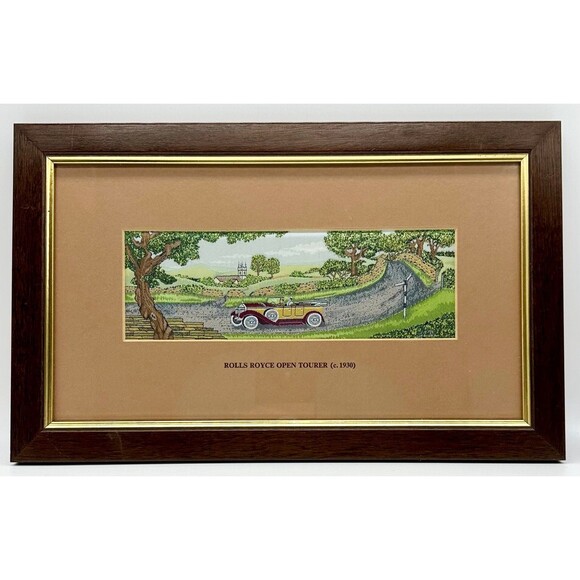 Cash's of Coventry Silk Woven Picture - Rolls Royce Open Tourer (c1930) - Picture 1 of 7